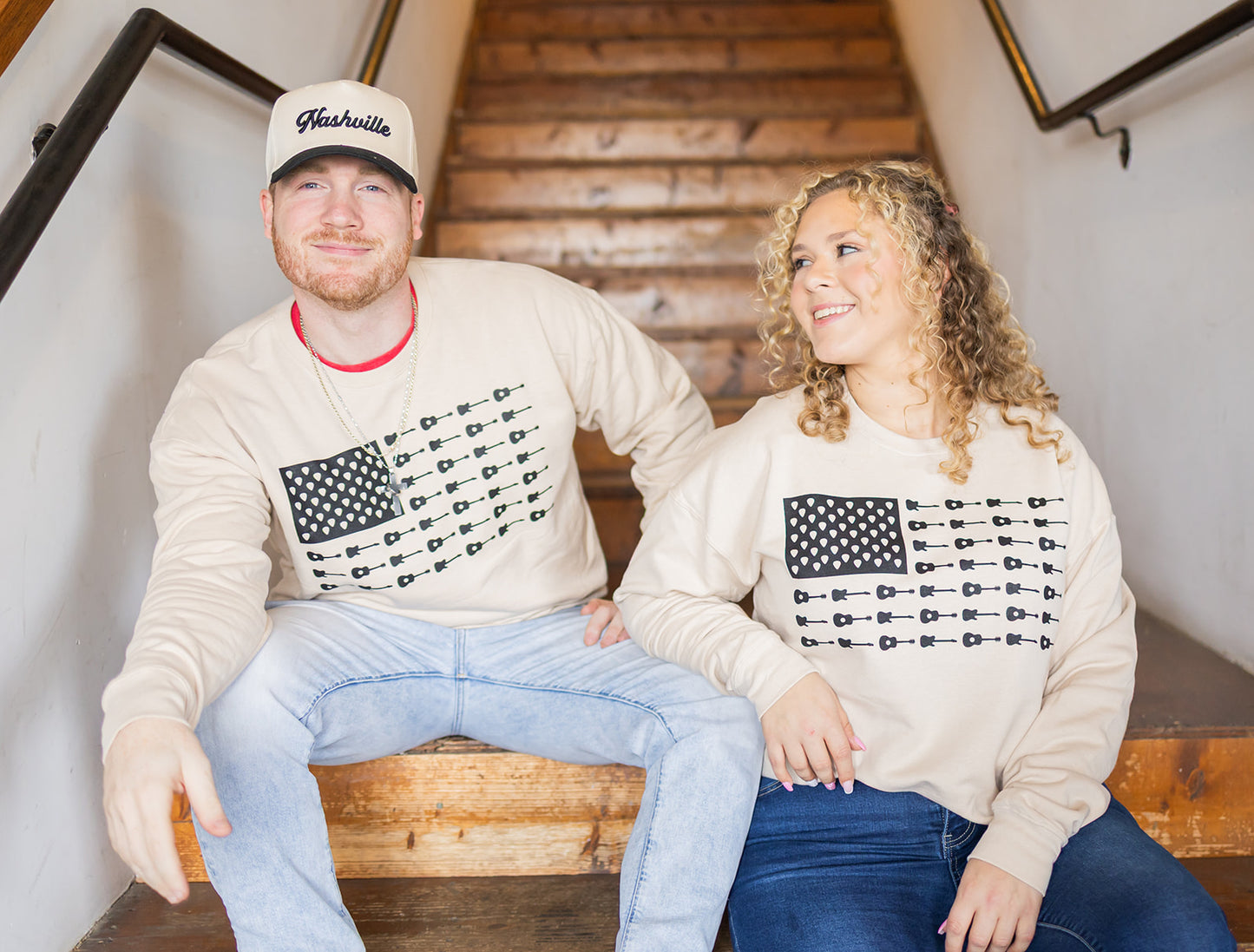 Music City Flag crew fleece