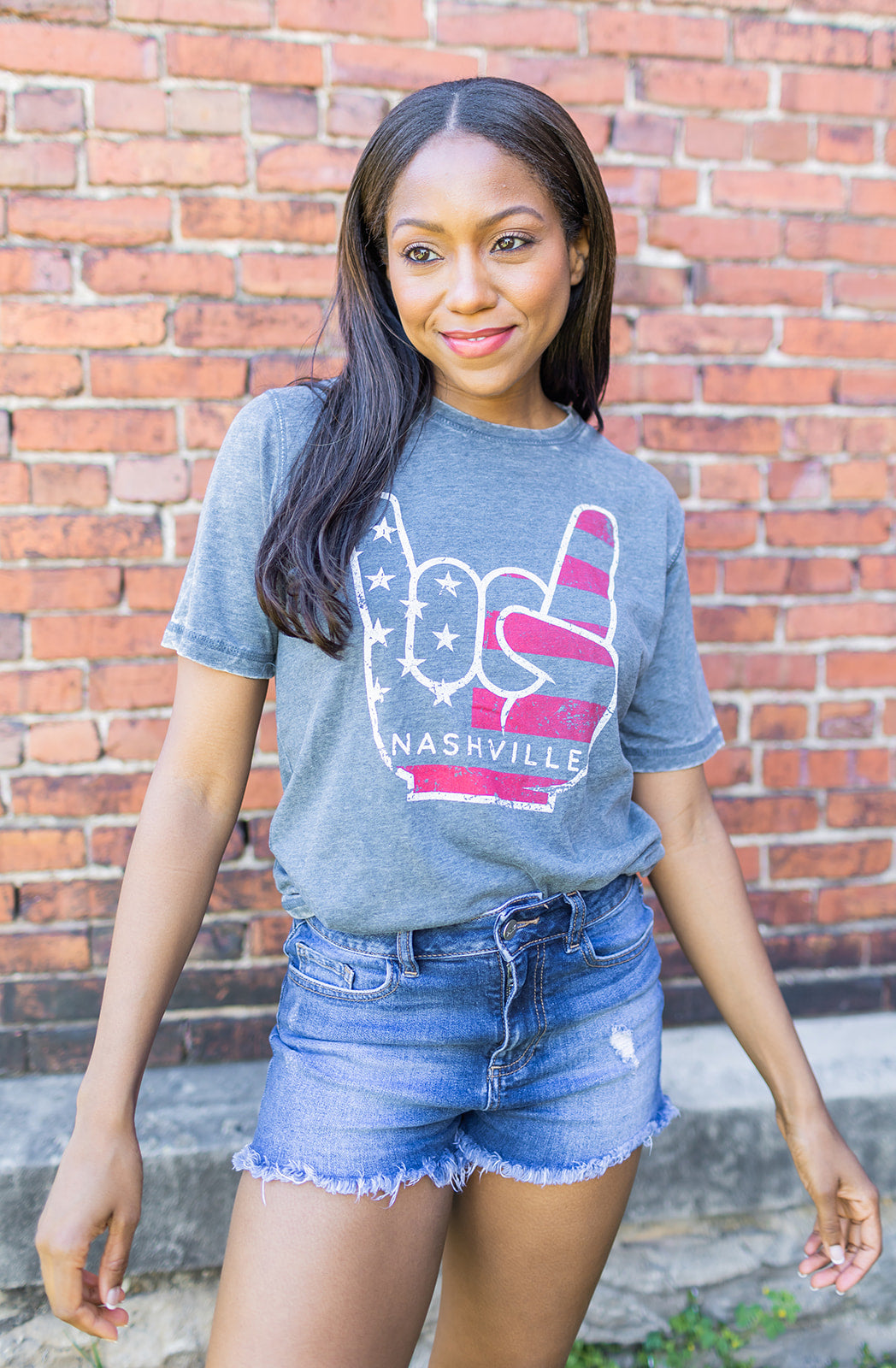 Acid Wash Nashville Hard Rock Tee -