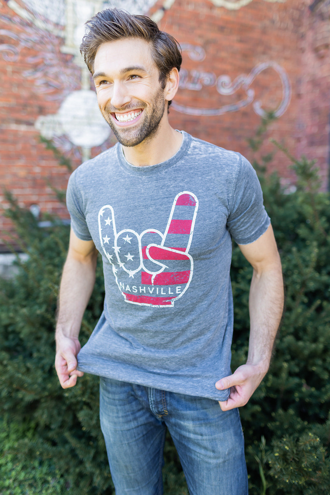 Acid Wash Nashville Hard Rock Tee -