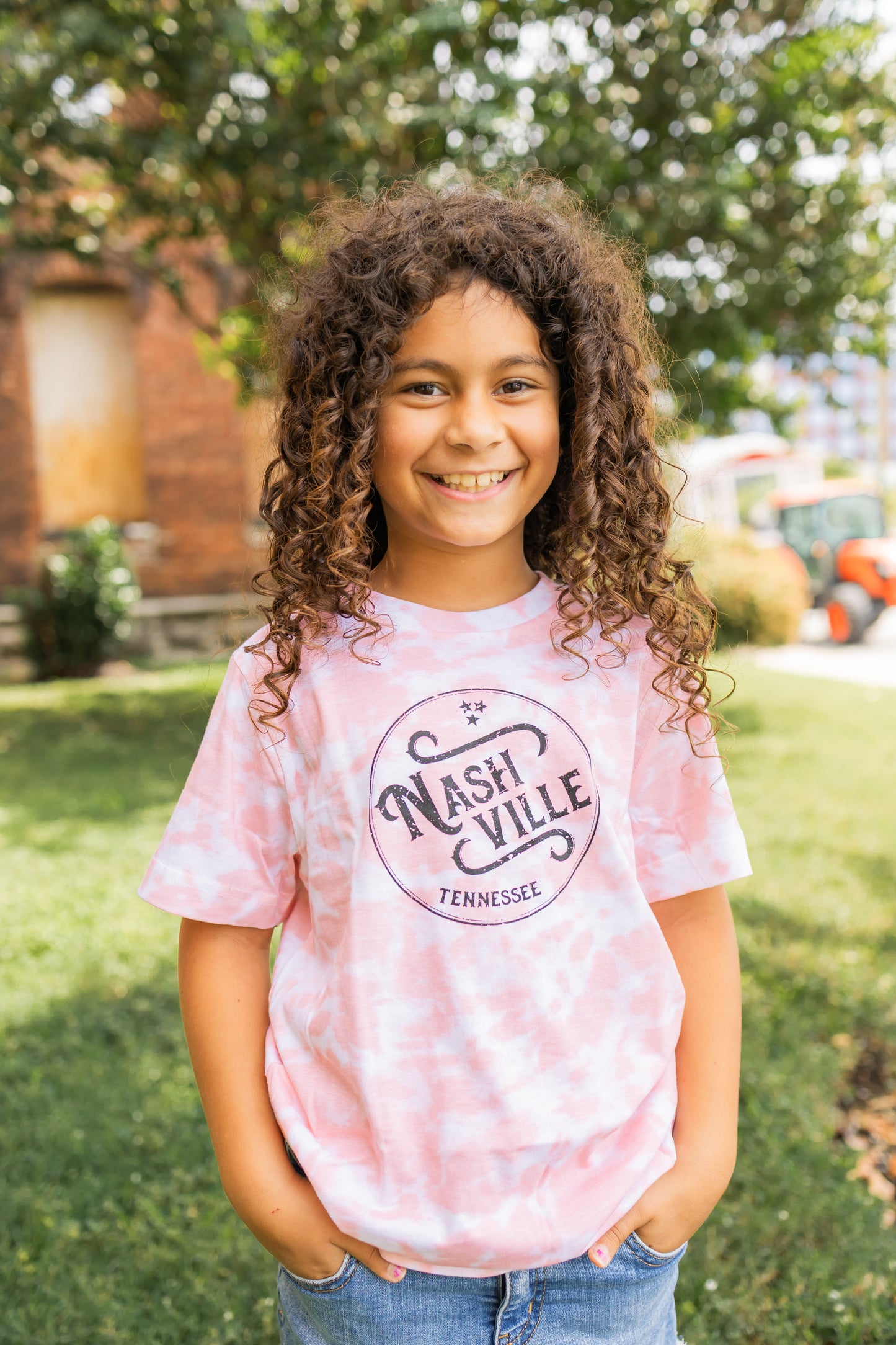 Toddler Pink Tie Die Nashville Deco -