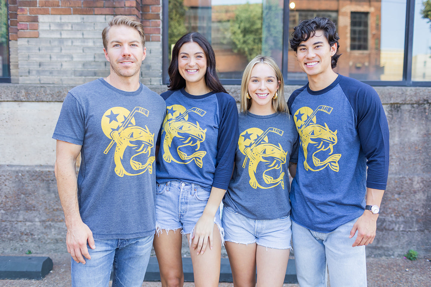 Stanley the Catfish 3/4 Raglan Tee