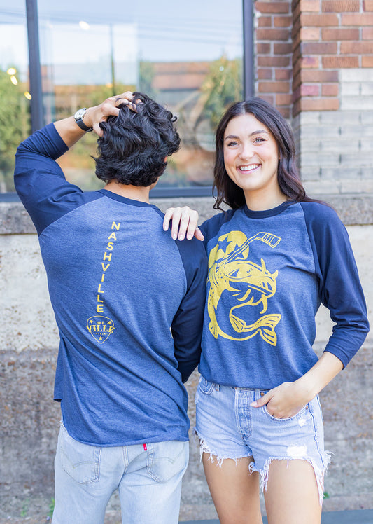 Stanley the Catfish 3/4 Raglan Tee