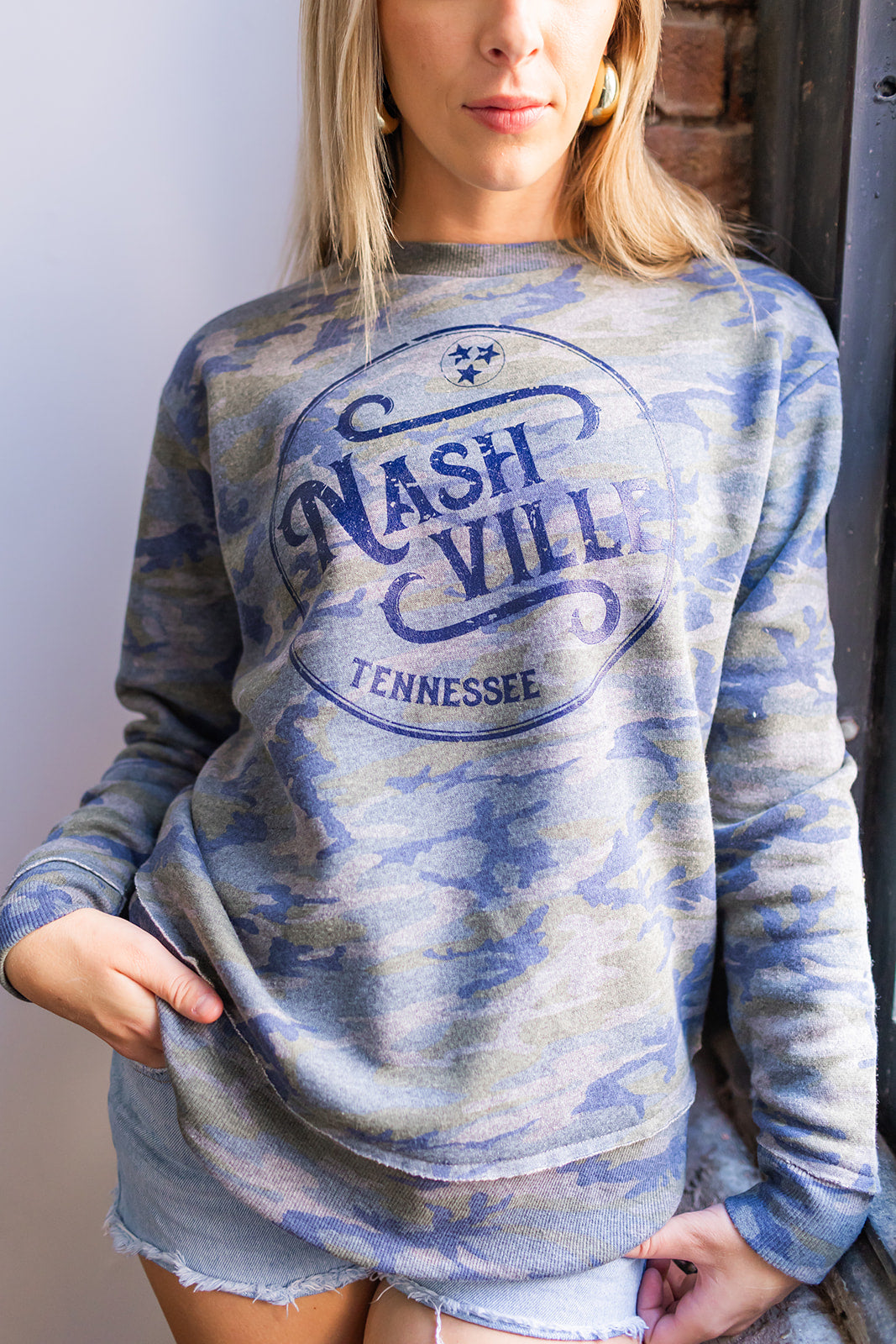 Ladies Weekend Fleece Nashville Vintage Camo -