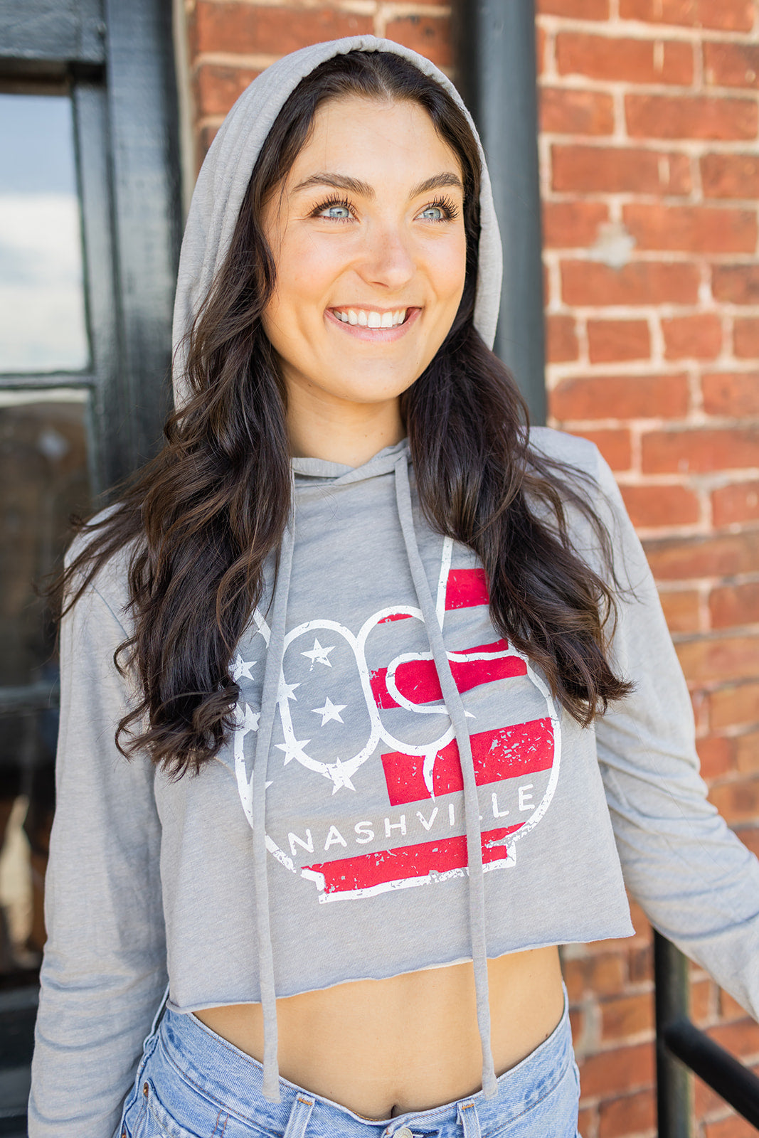 Ladies Hard Rock Lightweight Crop Hoodie -