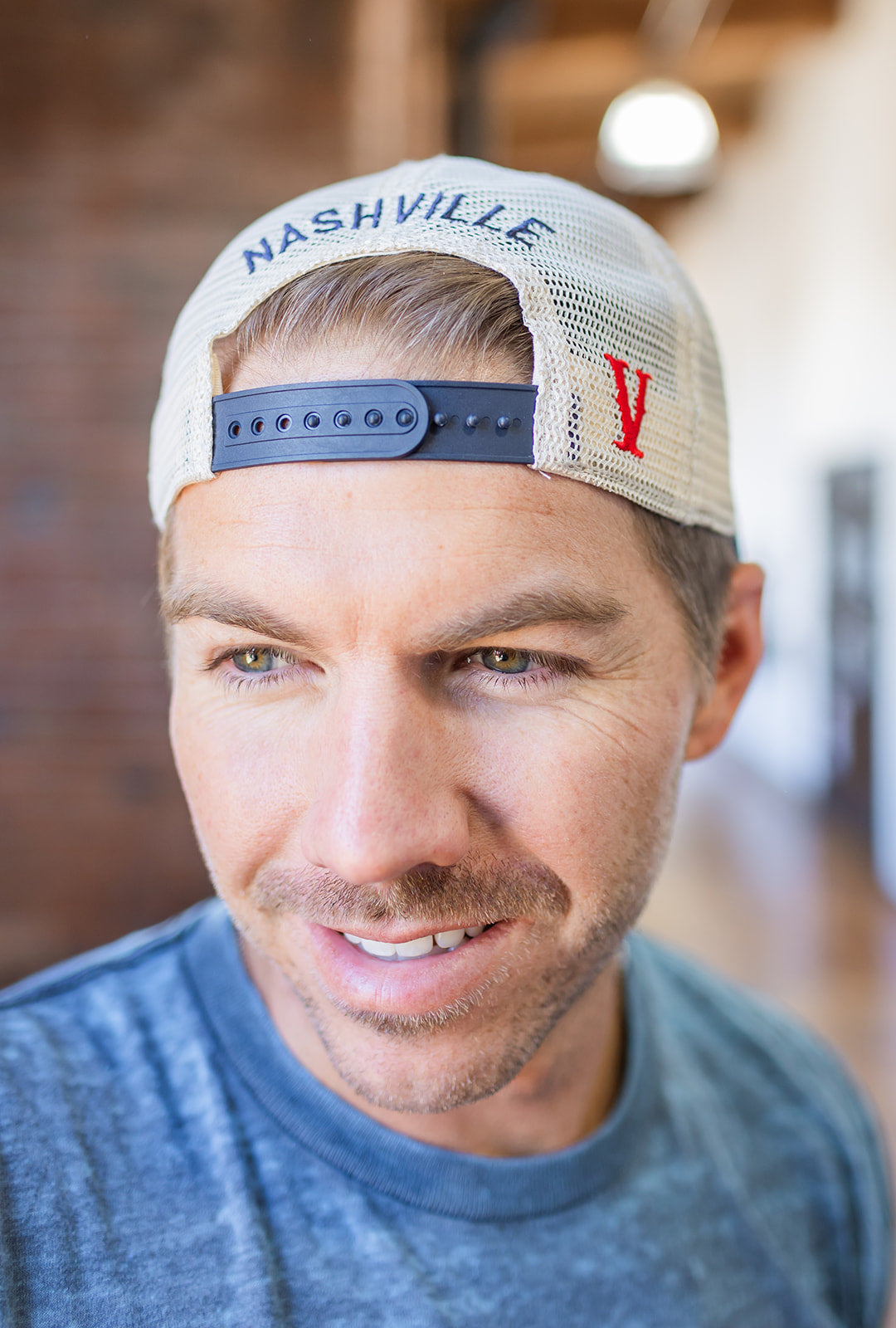 Music City Flag Patch Unstructured Mesh Snapback