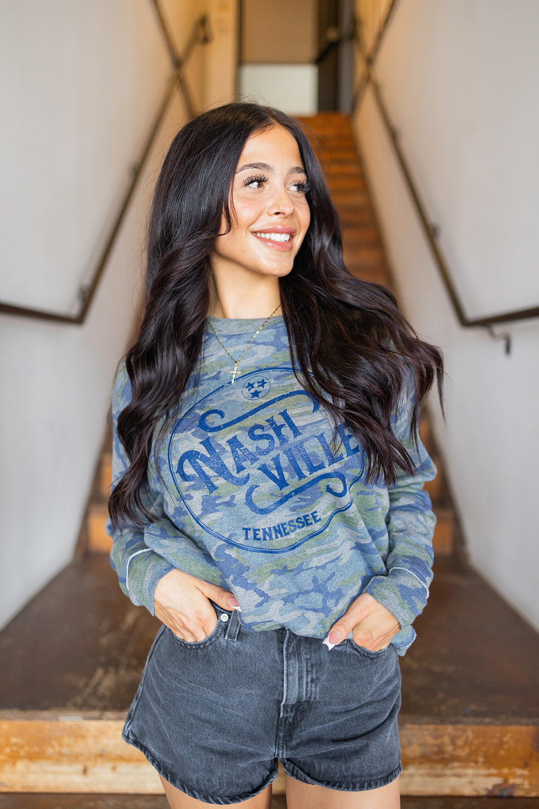 Ladies Weekend Fleece Nashville Vintage Camo -