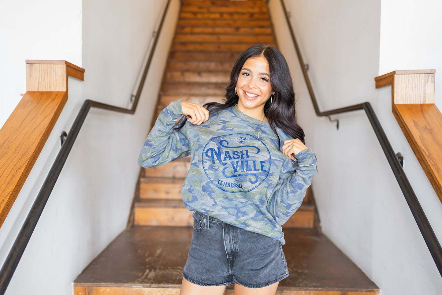 Ladies Weekend Fleece Nashville Vintage Camo -