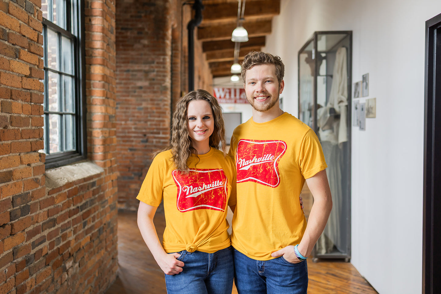 Nashville High Life Tee-Yellow