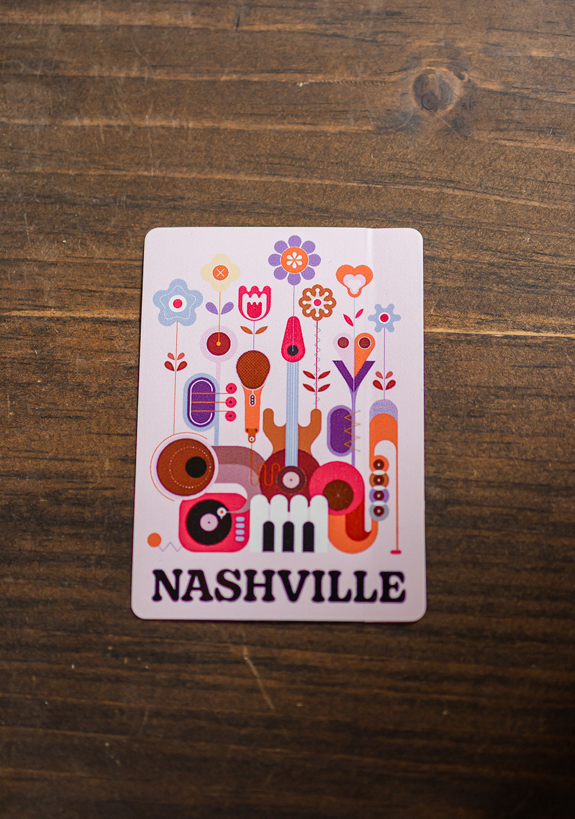 Nashville Musical Flowers Decal