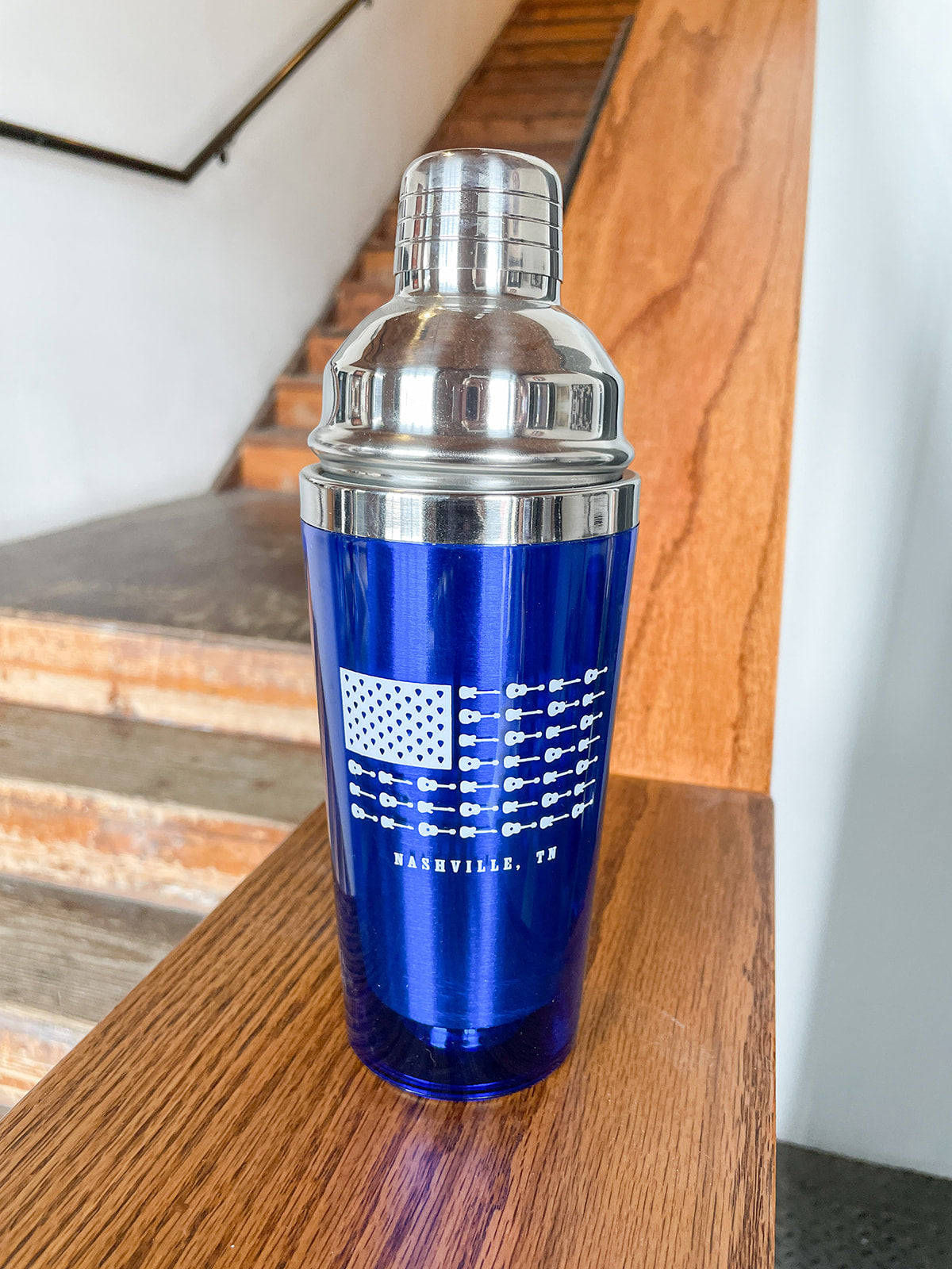 Drink Mix Shaker Music City Flag