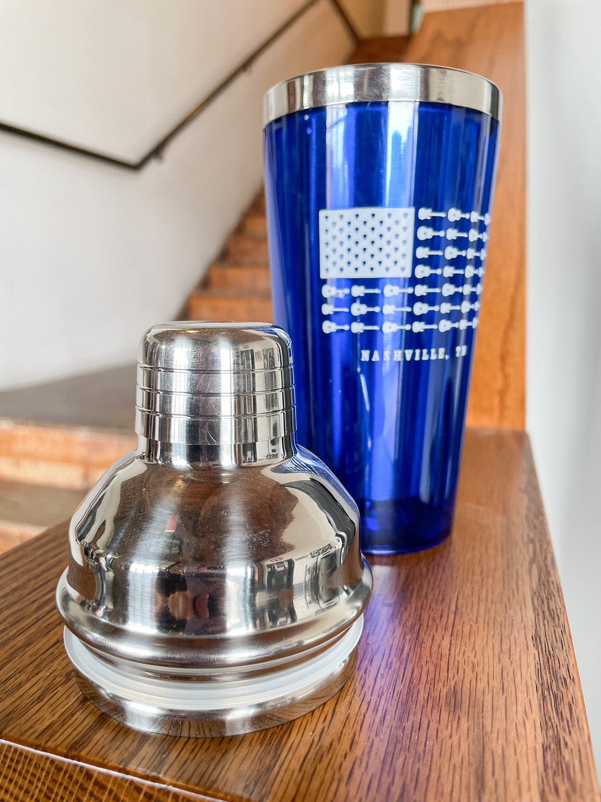 Drink Mix Shaker Music City Flag