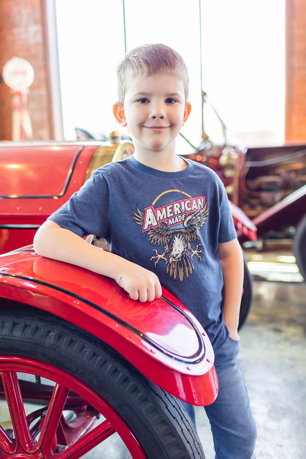 Youth American Made Eagle Tee (Made in USA) -