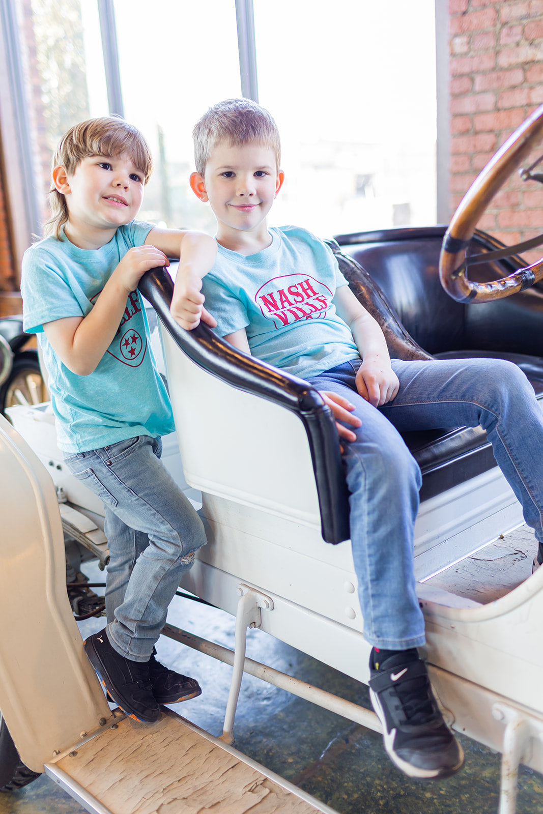 Youth Melange Caribbean Nashville Pick Tee -