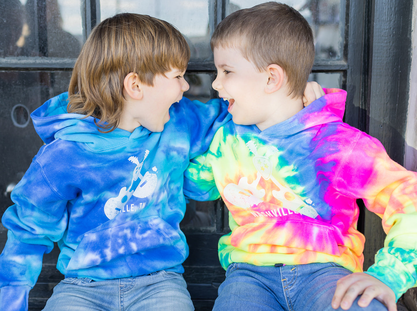 Youth Cross Guitar Tie Dye Hoodie