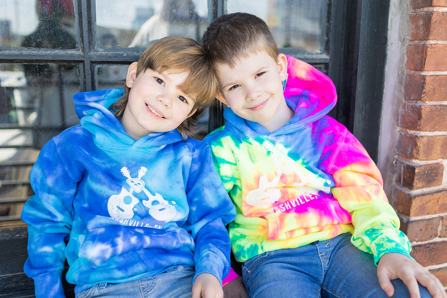 Youth Cross Guitar Tie Dye Hoodie