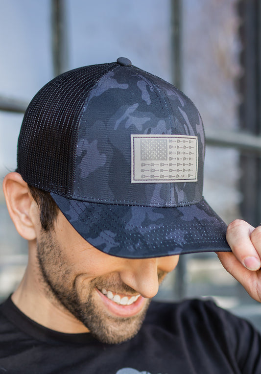 Black Camo Music City Flag Hat