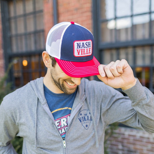 Nashville Stacked Mesh Snapback