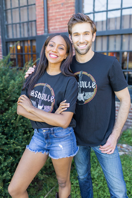 Nashville Guitar Wings Softstyle Tee -