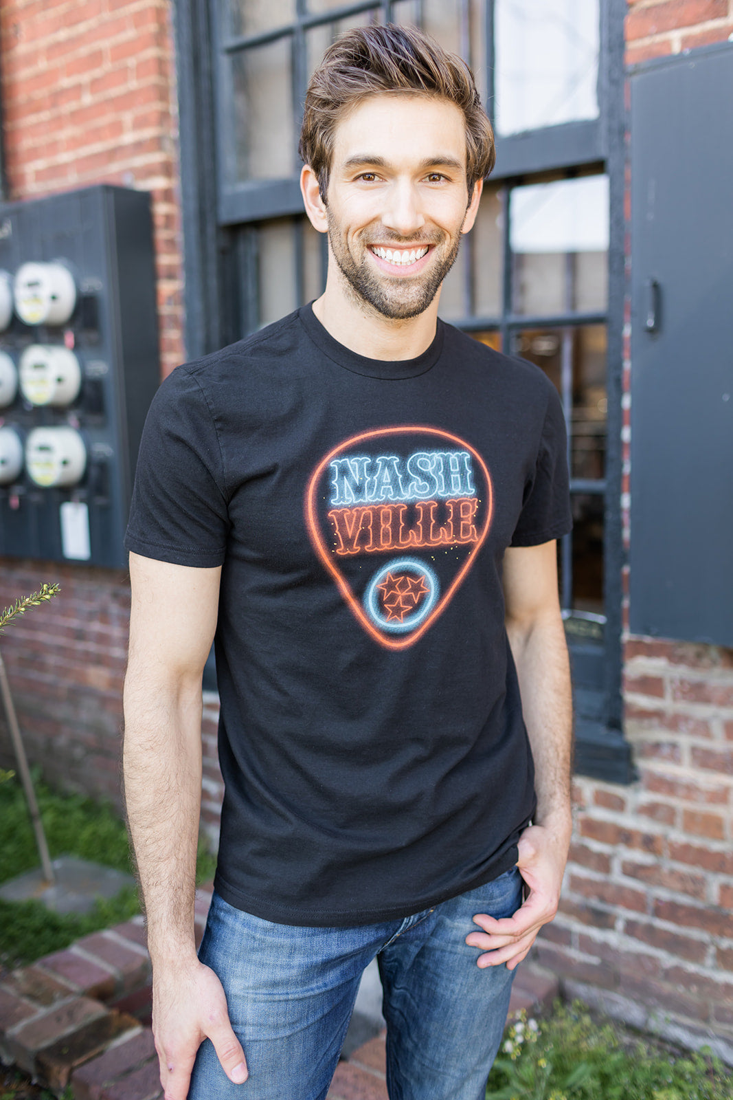 Nashville Neon Pick Tee Soft -