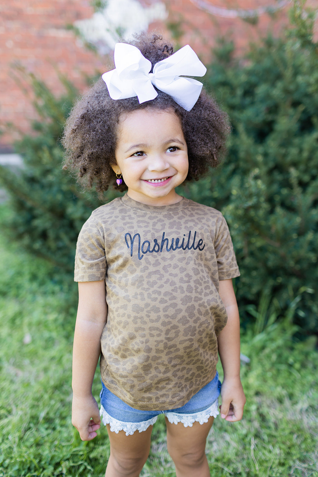 Toddler Leopard Print Nashville Tee -