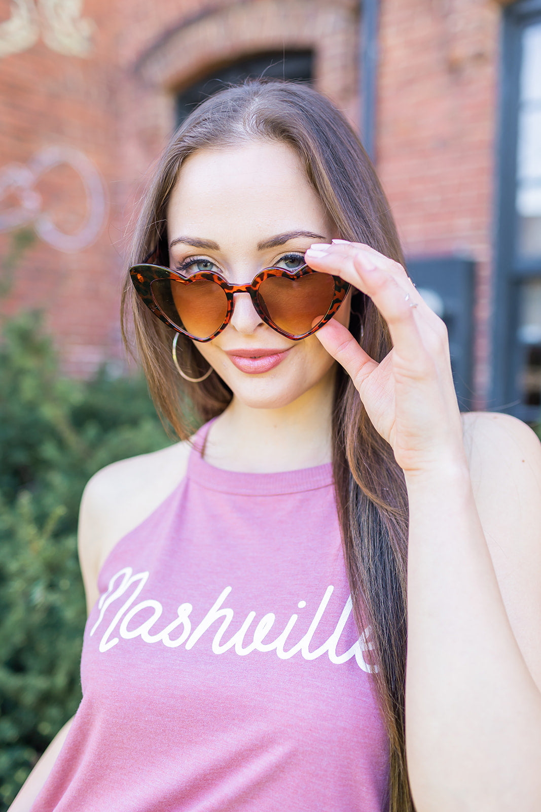 Ladies Nashville blush Rocker Tank -