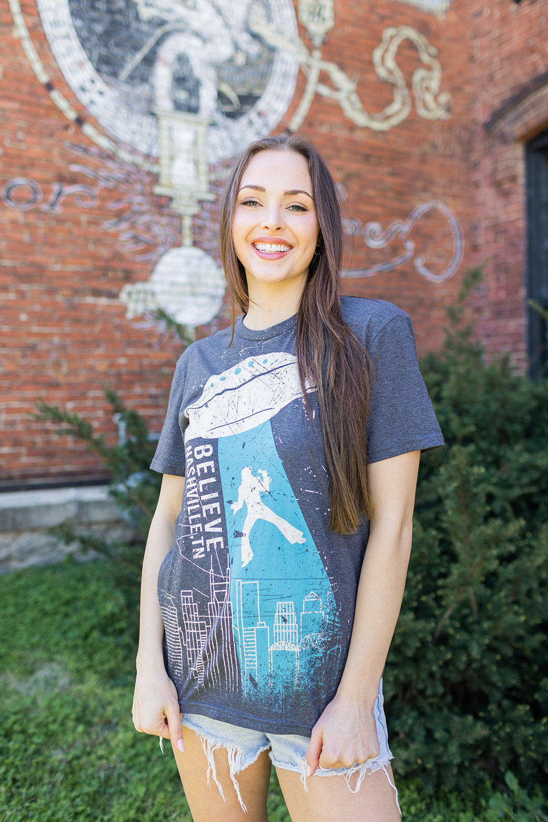 Nashville Believe UFO Elvis Soft Tee -