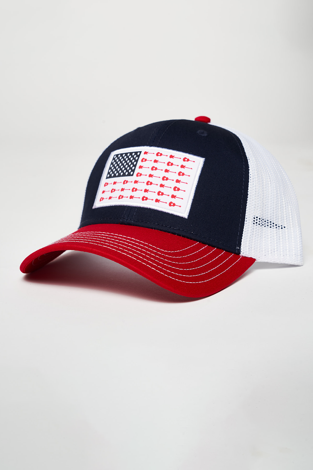 Music City Flag Patch Structured Mesh Snapback