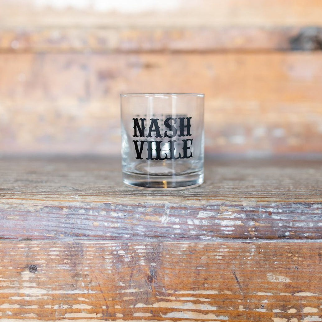 Nashville Music City Flag Whiskey Glass