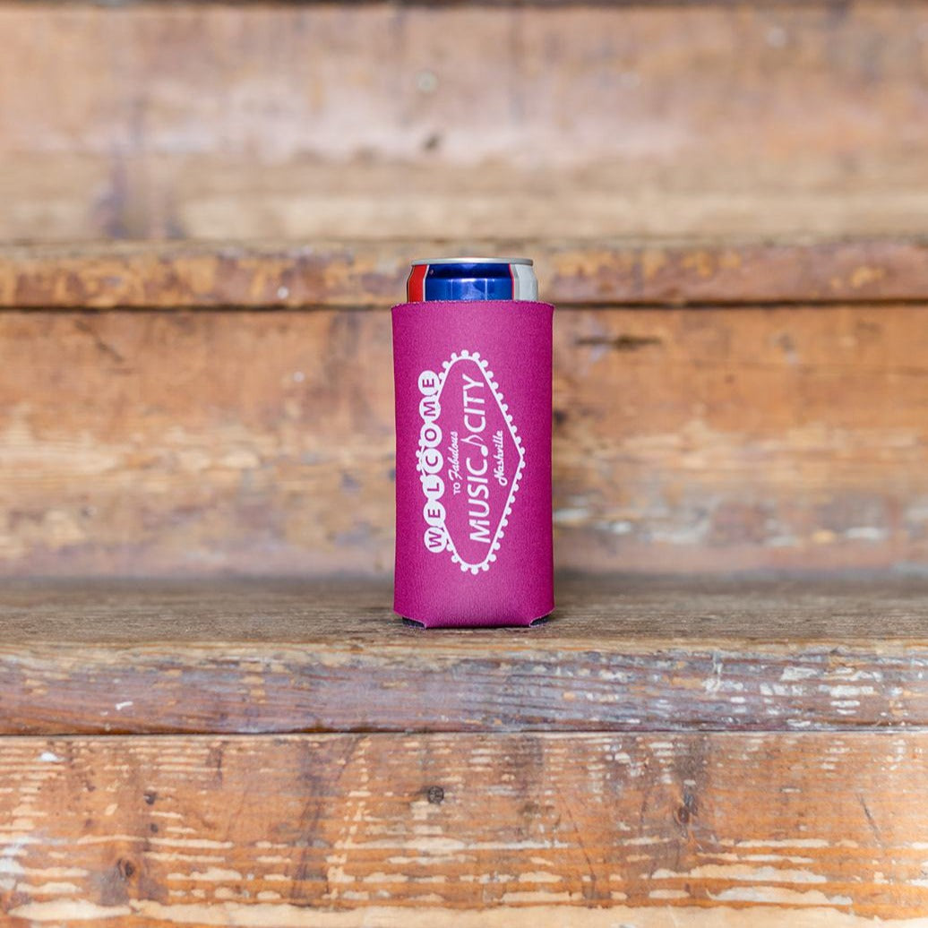 Music City - 12 Oz. Full-Color Slim Coolie Nashville