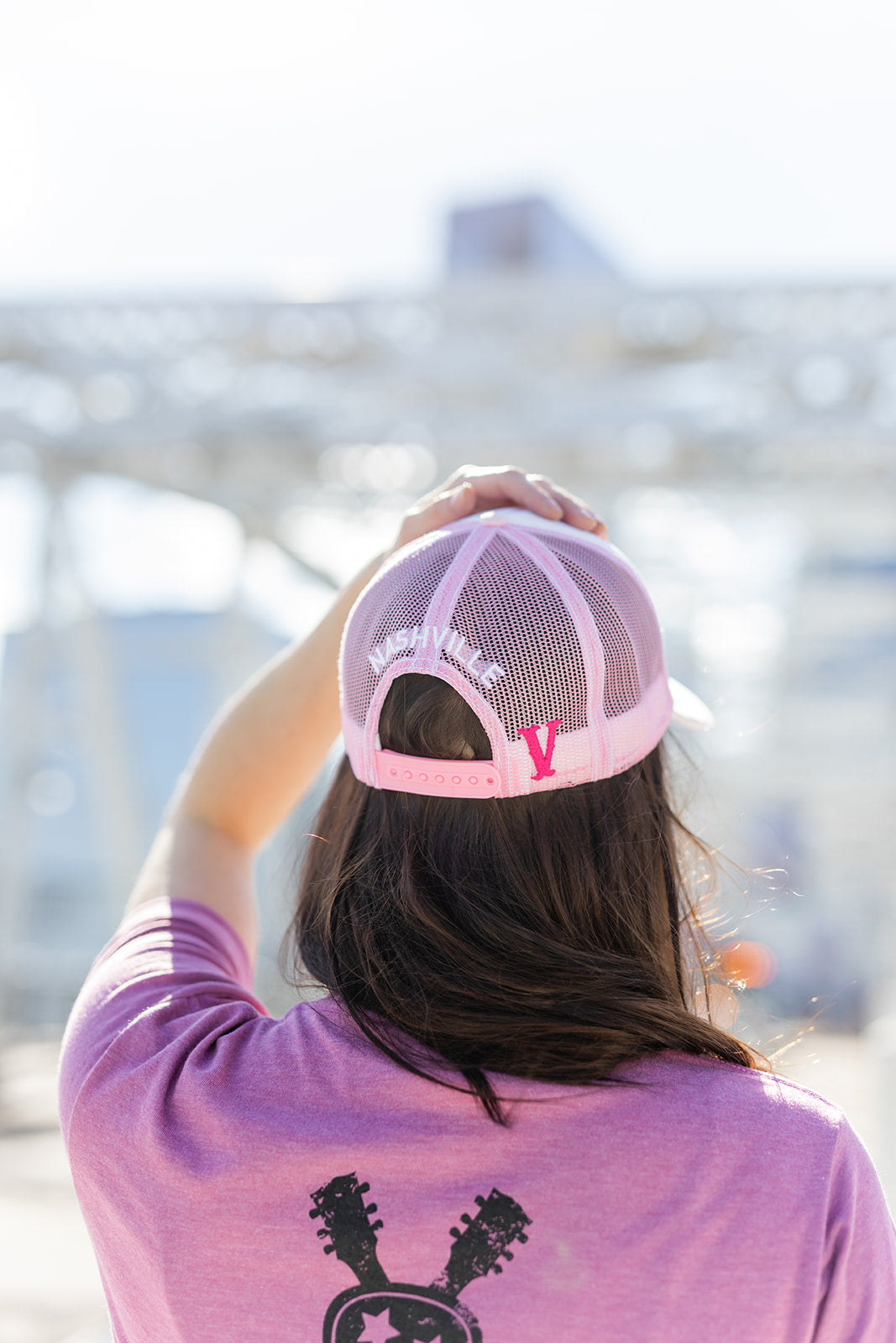 Music City Pink Foam Trucker Hat