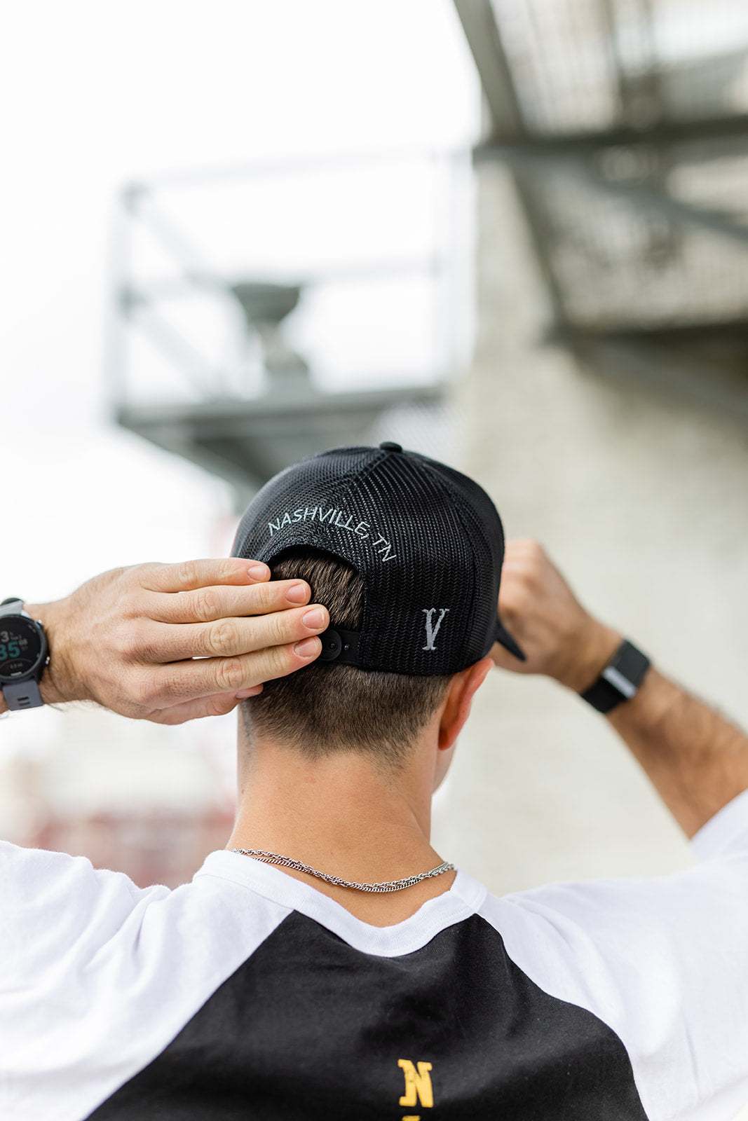 Nashville Shield Structured Mesh Snapback