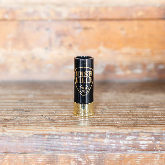 12 Gauge Shotgun Shell Shot Glasses - Black