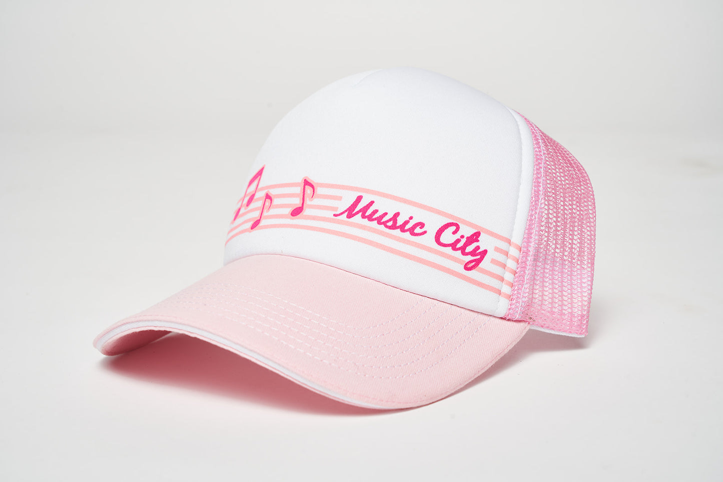 Music City Pink Foam Trucker Hat