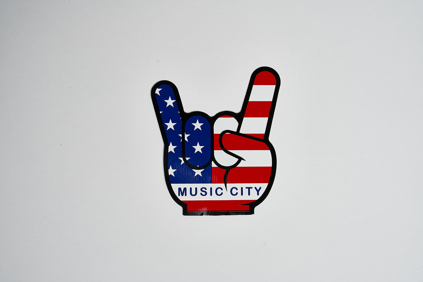 HARD ROCK MUSIC CITY Decal  - 3.5" x 4"