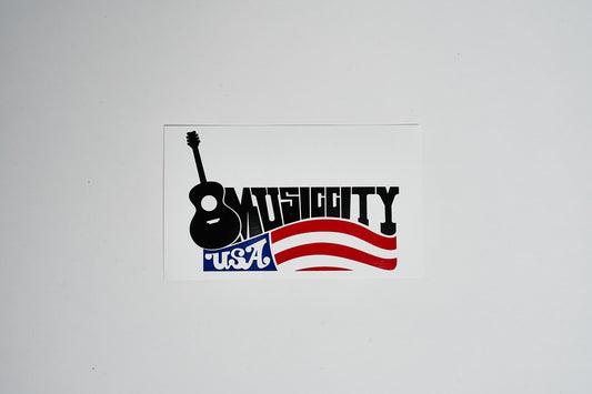 Music City USA Decal - 3" x 5"