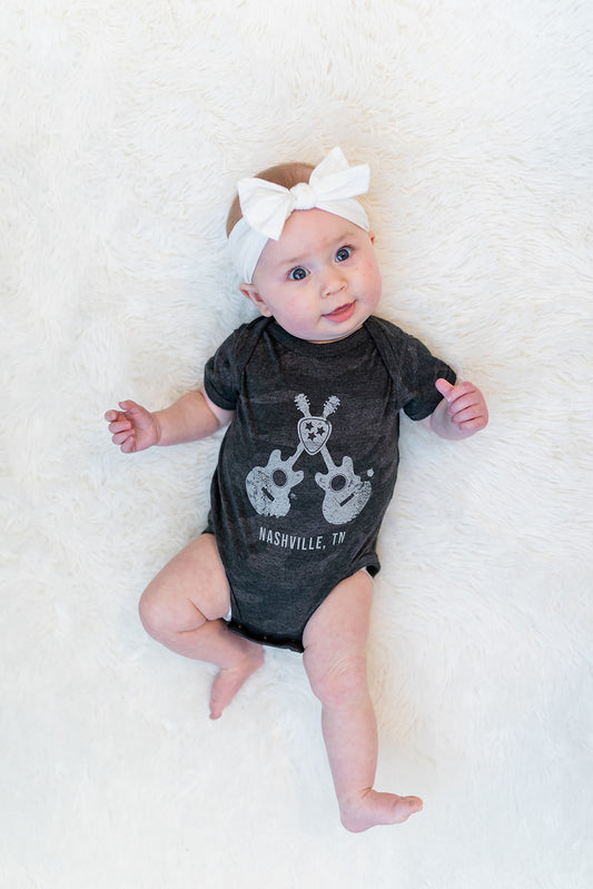 Infant Nashville Guitars Storm Camo Onesie -