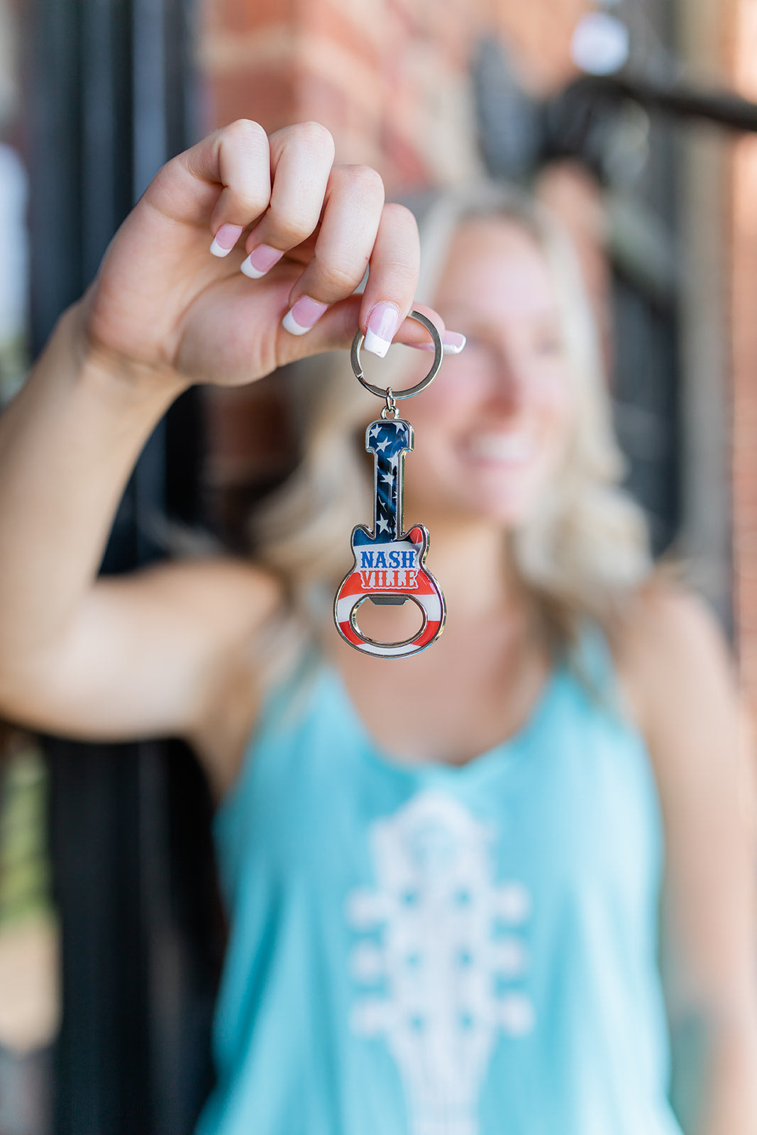 Guitar Bottle Opener Keychain