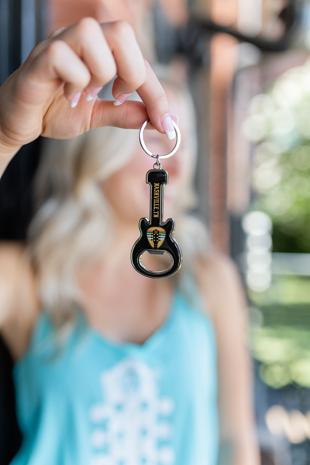 Guitar Bottle Opener Keychain