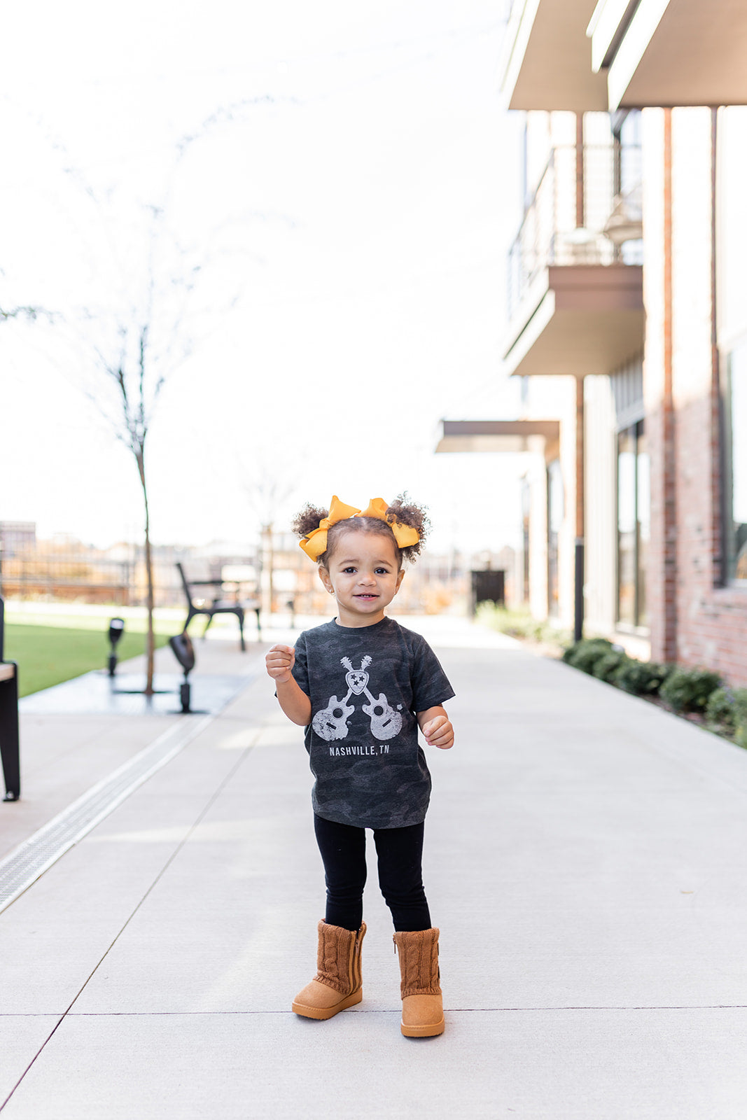 Crossed Guitars Storm Camo Toddler Tee -