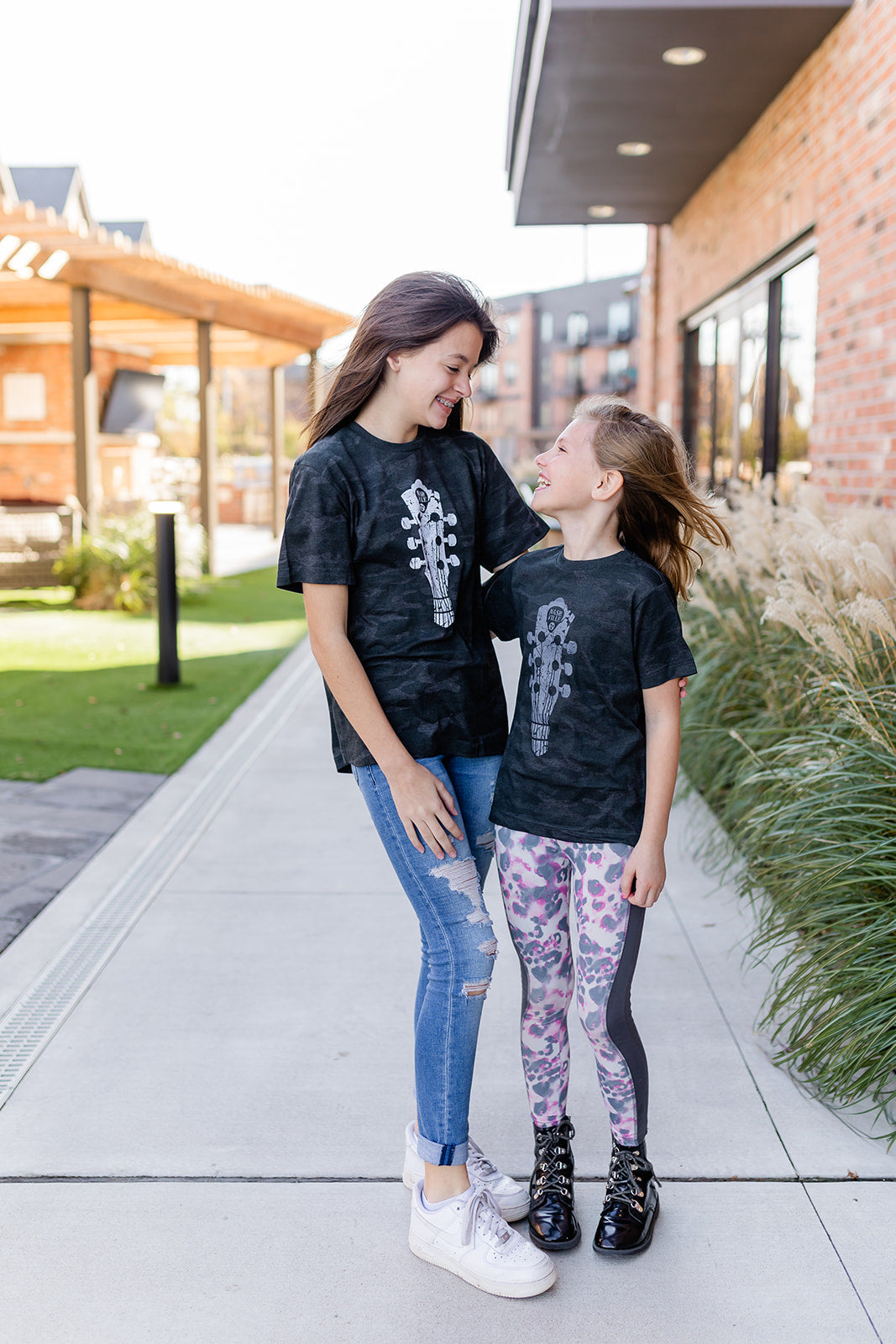 Youth Night Camo Nashville Guitar Tee -