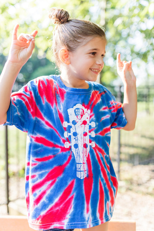 Youth All-American Nashville Tie Dye Short Sleeve