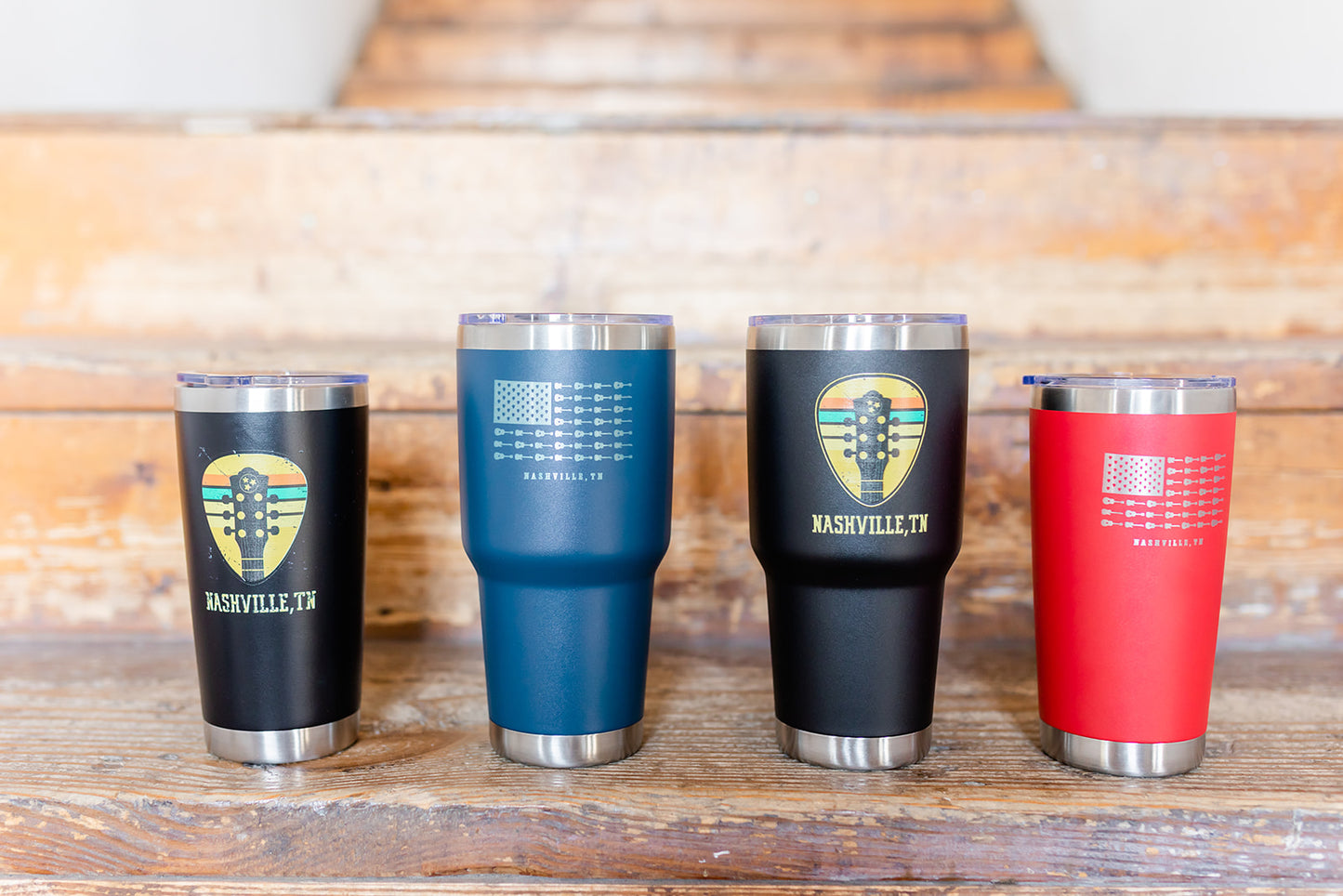 20oz Nashville Music City Flag Tumbler