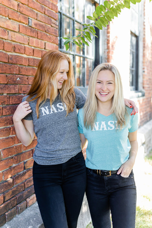 Ladies NASH Melange V-Neck Tee