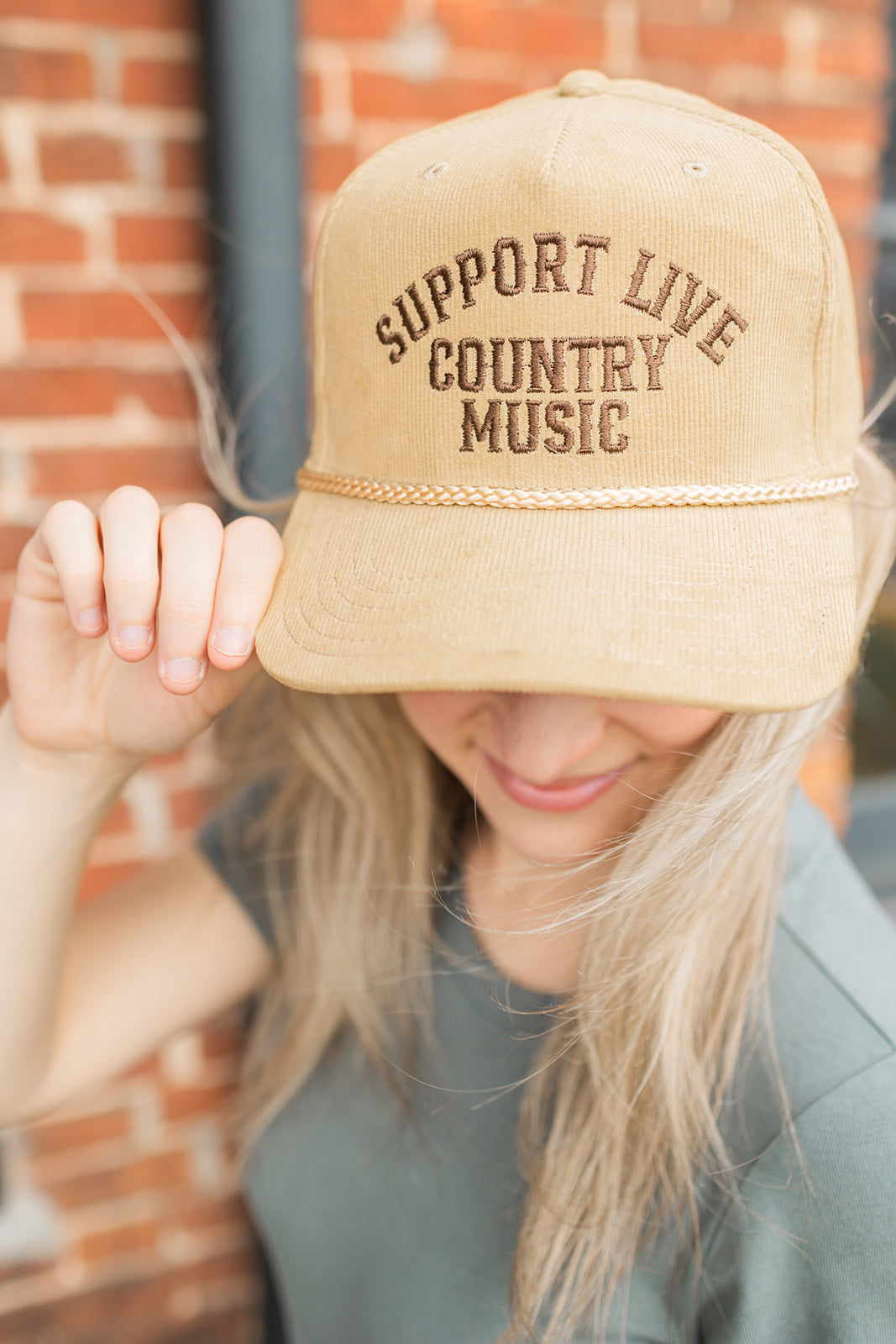 Support Live Country Music Corduroy Hat