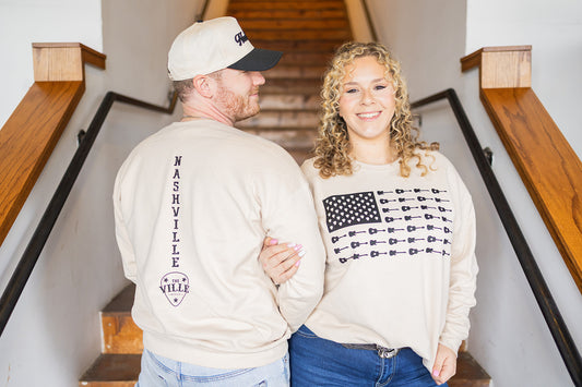 Music City Flag crew fleece