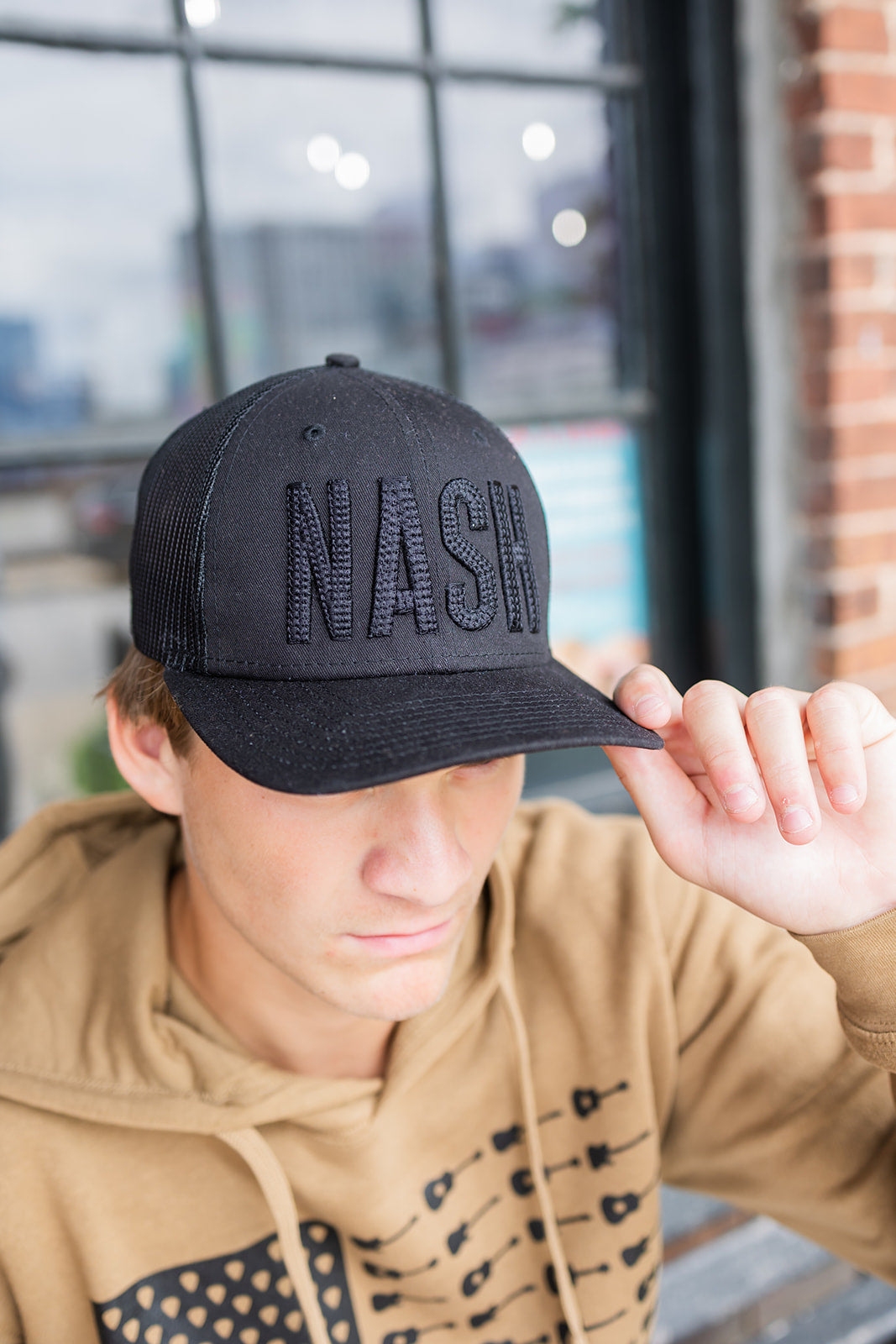 NASH Raised Embroidered Rope Hat