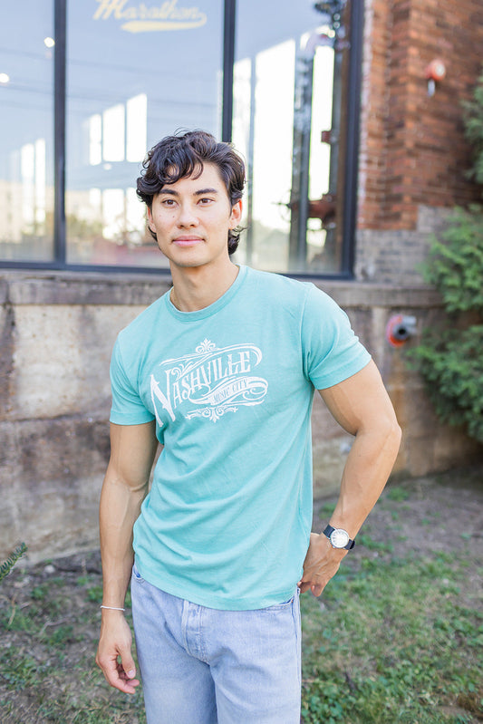 Nashville Deco Saltwater Vintage Wash Tee