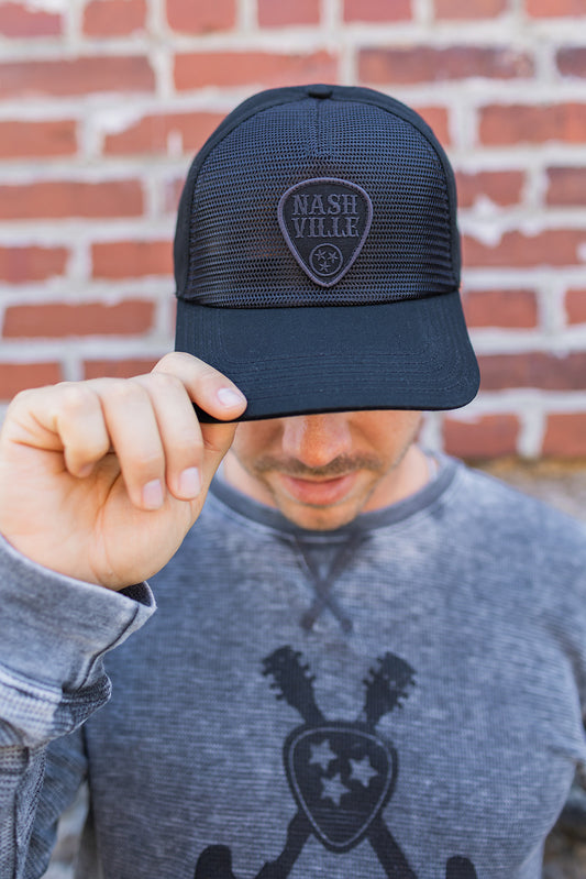 Black Mesh Pick Nashville Hat
