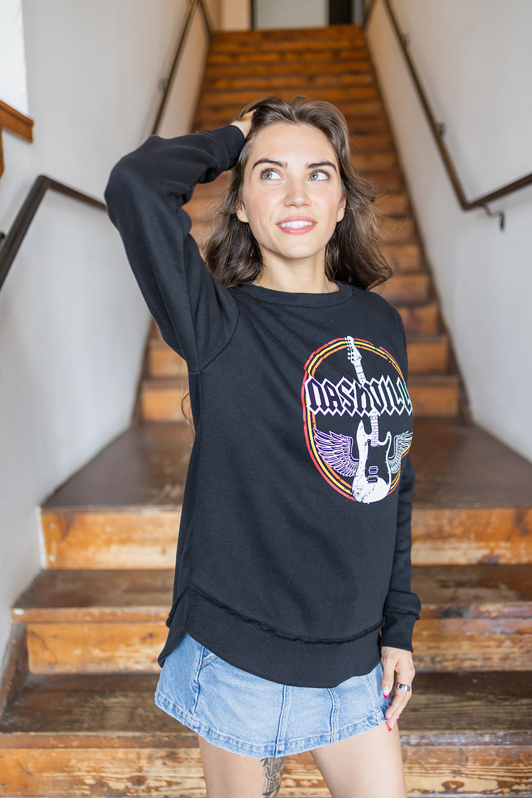 Ladies Nashville Wings Fleece - Black