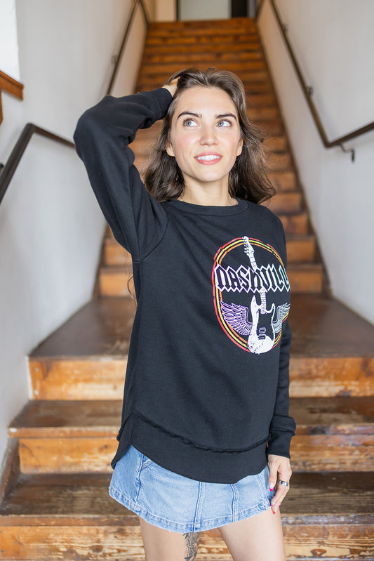 Ladies Nashville Wings Fleece - Black